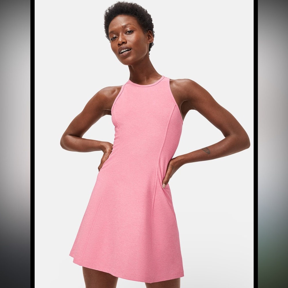 (XL) Outdoor Voices Athena Dress Heathered Neon Pink Extra Large Pickleball